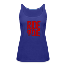 Ride Or Die Red Logo Women’s Premium Tank Top - royal blue