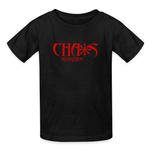 OG Chaos Nutrition Youth Tagless T-Shirt Red Logo - black
