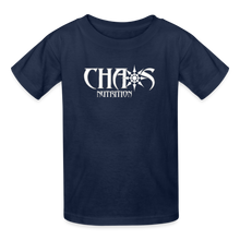 OG Chaos Nutrition Youth Tagless T-Shirt White Logo - navy