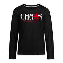 Kids' Premium Long Sleeve T-Shirt w/ OG Chaos Logo - black