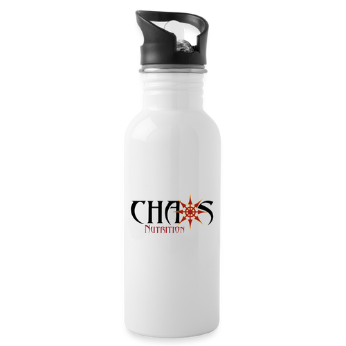 Chaos Nutrition Water Bottle - white
