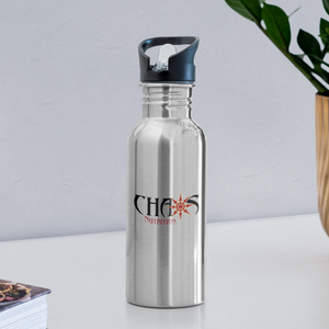 Chaos Nutrition Water Bottle - silver