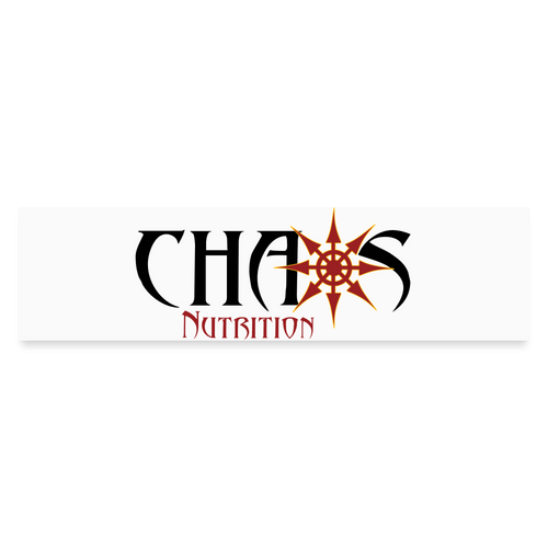 Chaos Nutrition Bumper Sticker - white matte