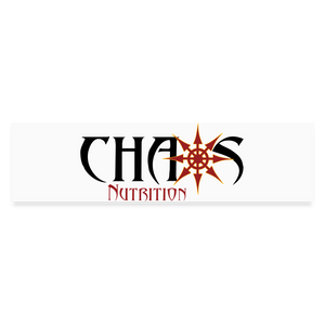 Chaos Nutrition Bumper Sticker - white matte