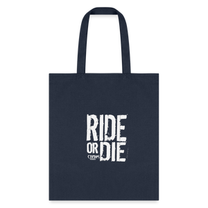 Ride Or Die Tote Bag - navy