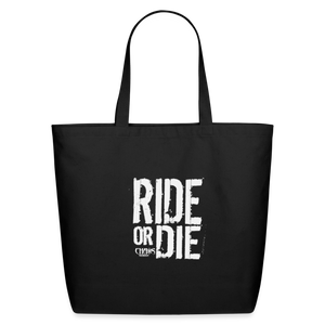 Ride Or Die Eco-Friendly Cotton Tote - black