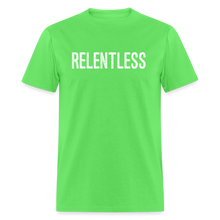 RELENTLESS T-SHIRT with WHITE LETTERING - kiwi