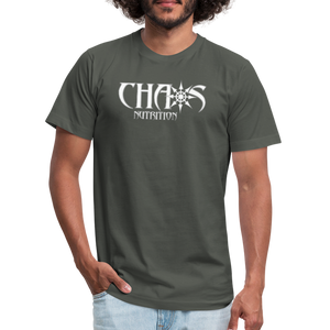 OG Chaos T- Shirt White Logo - asphalt